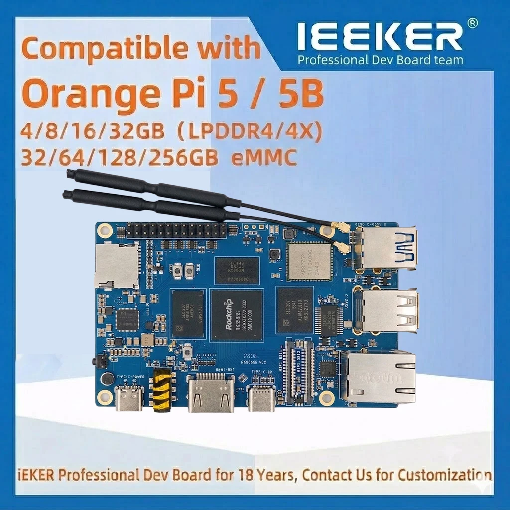 Ieeker YKR-RK3588S Development Board compatible with orange pi 5/5B