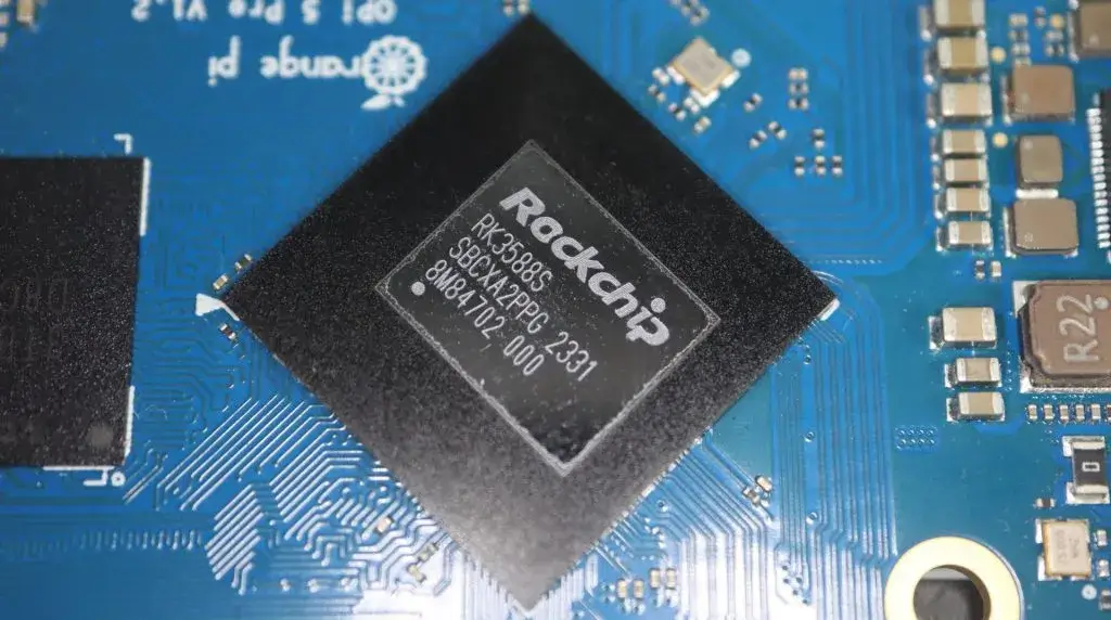 Rockchip RK3588S chip on development board