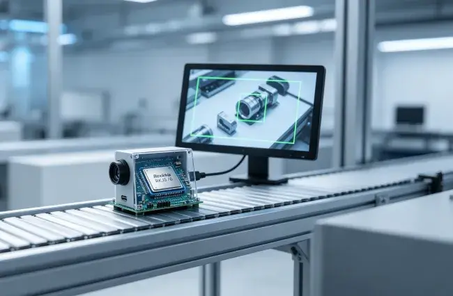 Rockchip RK3576 industrial edge AI application with smart HMI and vision inspection