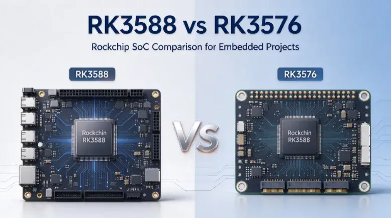 RK3588 vs RK3576 Rockchip SoC comparison for embedded development