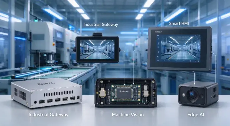 Rockchip SOM module industrial applications in gateway, vision and HMI