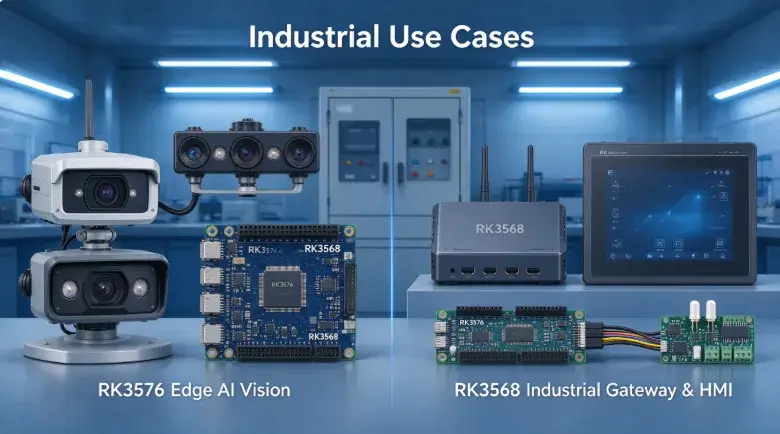 RK3576 and RK3568 development board for industrial embedded projects